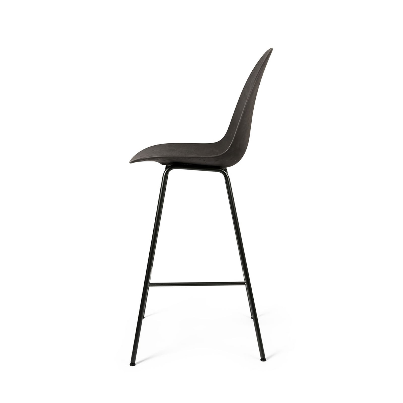 Tabouret de bar Eternity, noir, acier, hauteur 111,5 cm - Mater