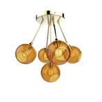 Ballroom Molecule Lustră Pendul Brass/Amber - Design By Us