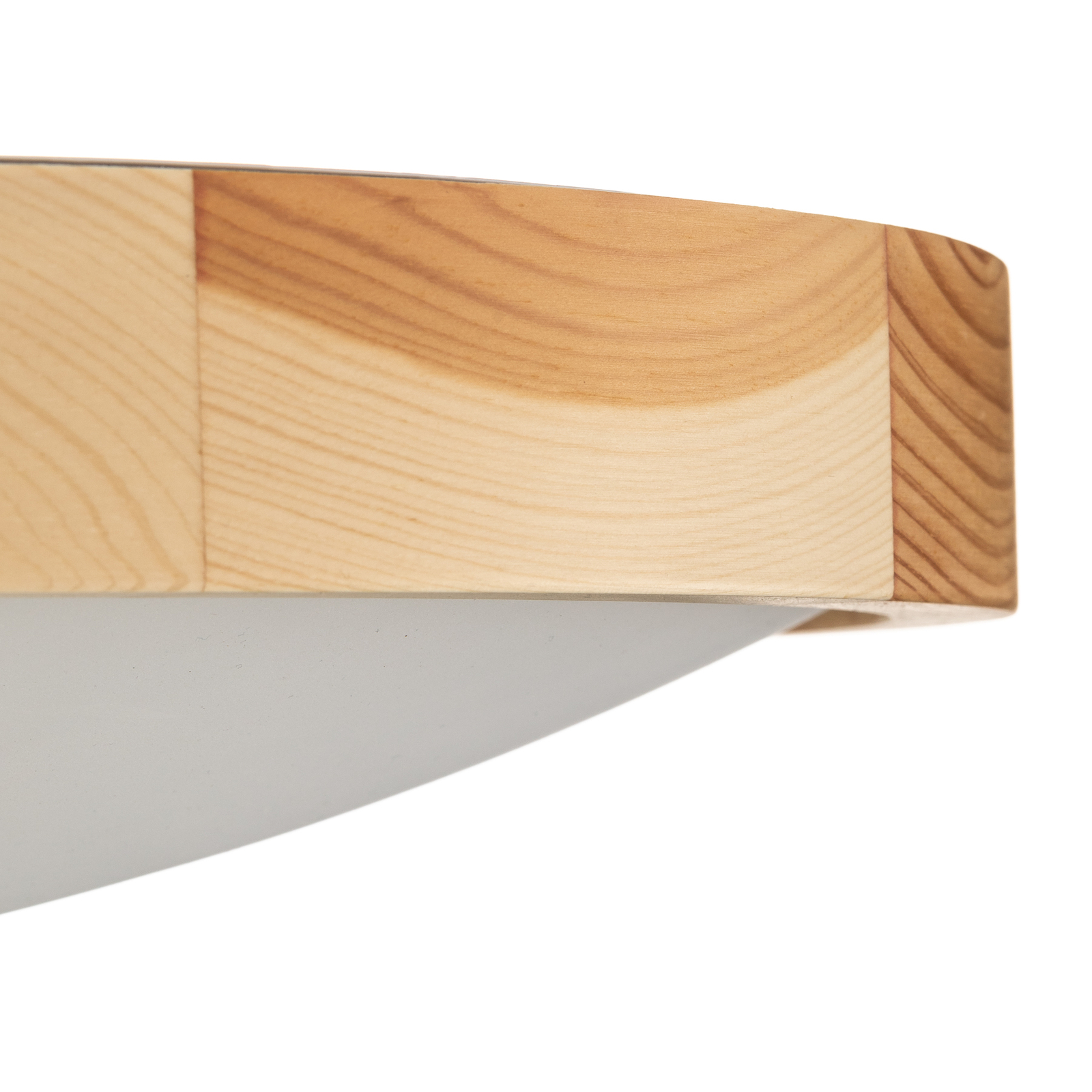 Envostar Zeus ceiling lamp, wood, pine, Ø 47 cm