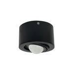 Lindby spotlight Jyla, black, 4,200 K, Ø 13 cm, lens, aluminium