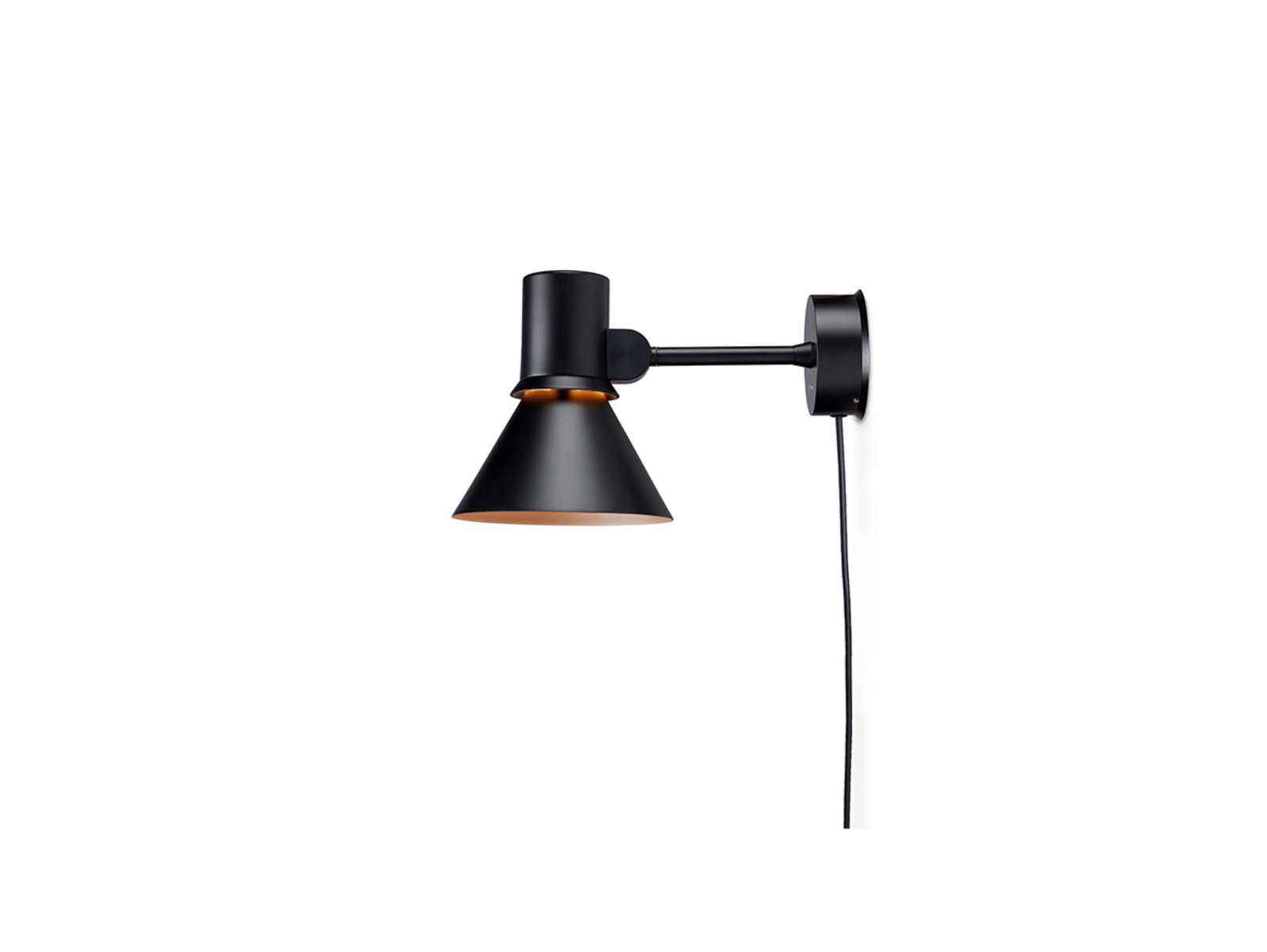 Type 80™ W1 Aplică de Perete w/Cablu Matte Black - Anglepoise