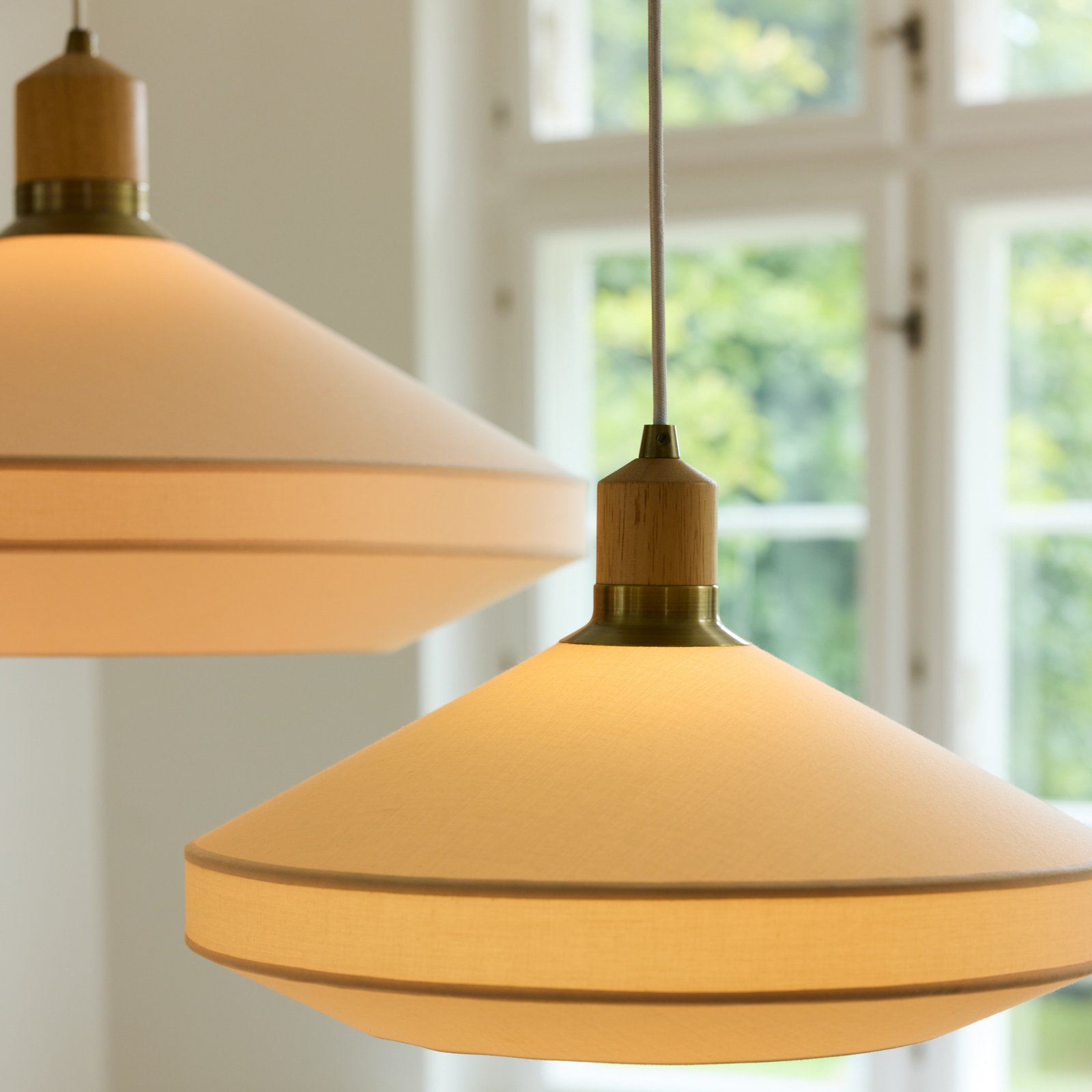 PARIS SOFT hanglamp, crème, textiel, Ø 56 cm - Halo Design PARIS SOFT hanglamp, crème, textiel, Ø 56 cm - Halo Design