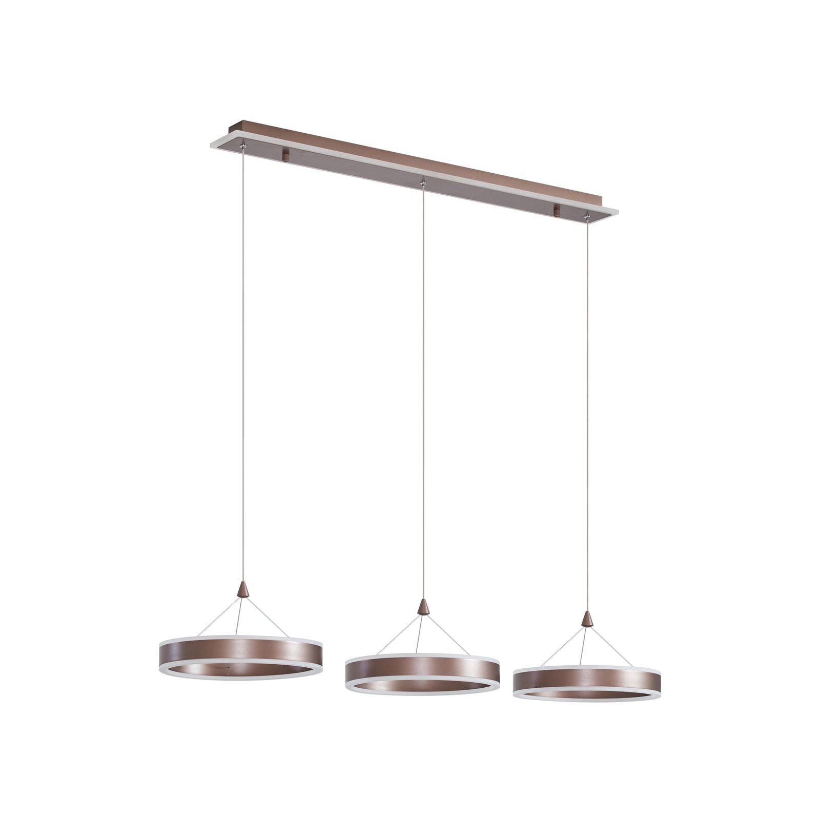 Kolo 3 LED Pendant Iced Coffee - Lucande