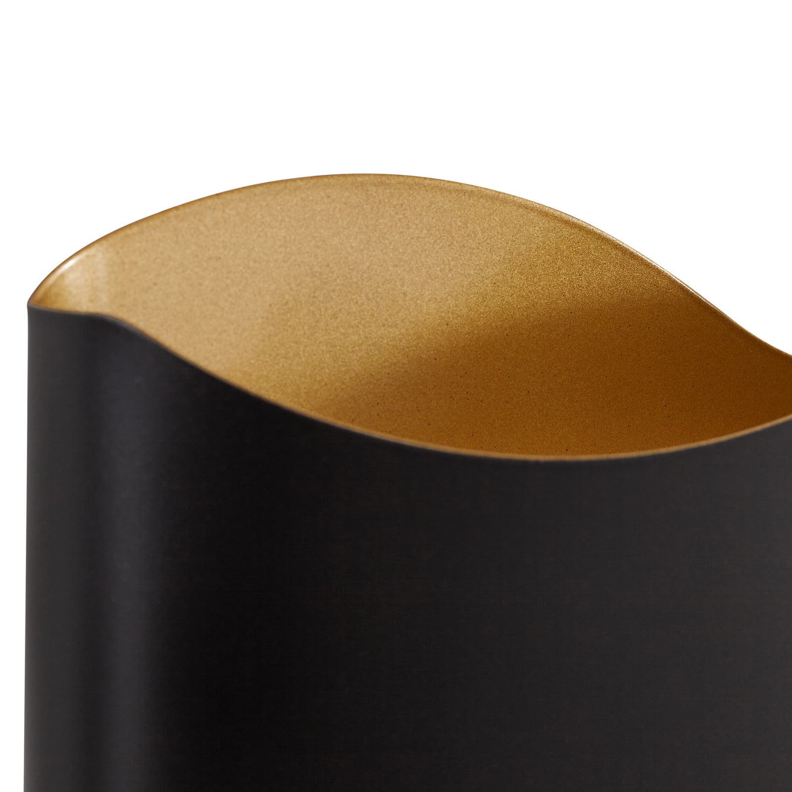 Dailin zidna lampa, crna/zlatna, 30 cm, metalna - Lindby