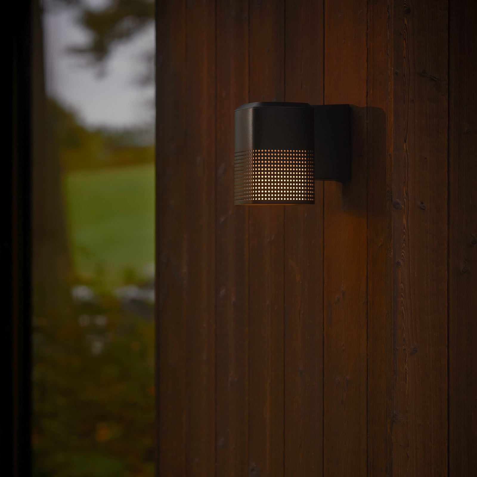 Sidara Seaside outdoor wall lamp, black, IP54, E27 - Nordlux