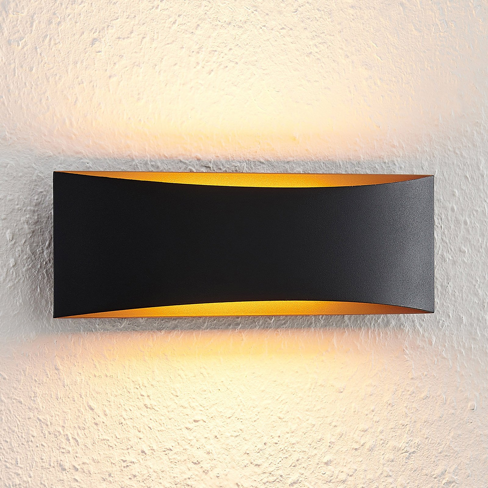 Danta Wandleuchte Black/Gold - Arcchio