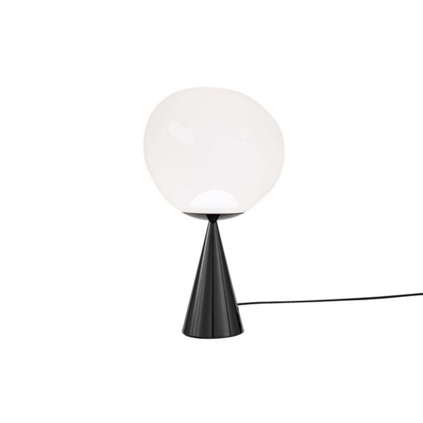 Melt Cone Fat Asztali Lámpa Opal/Black - Tom Dixon