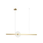 Lampada LED a sospensione 25426, color oro, lunghezza 121 cm, metallo