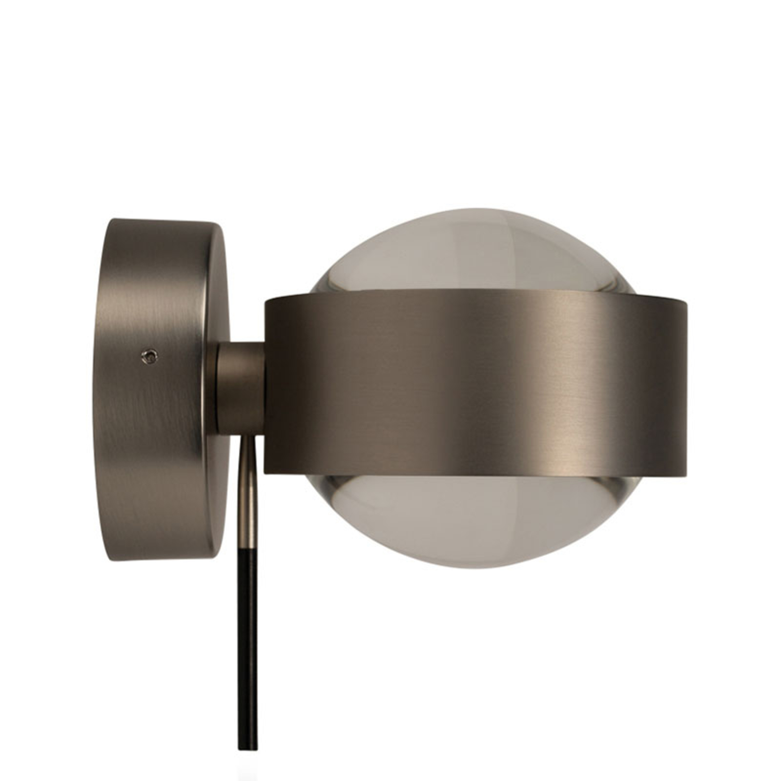 LED wall light Puk Wall+ in a modern metal look