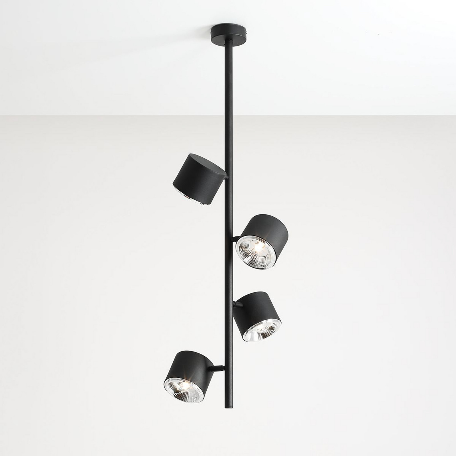 ALDEX Spot de tavan 1047PL_L2 4 becuri negru - Camera de zi / sufragerie - Modern - Metal