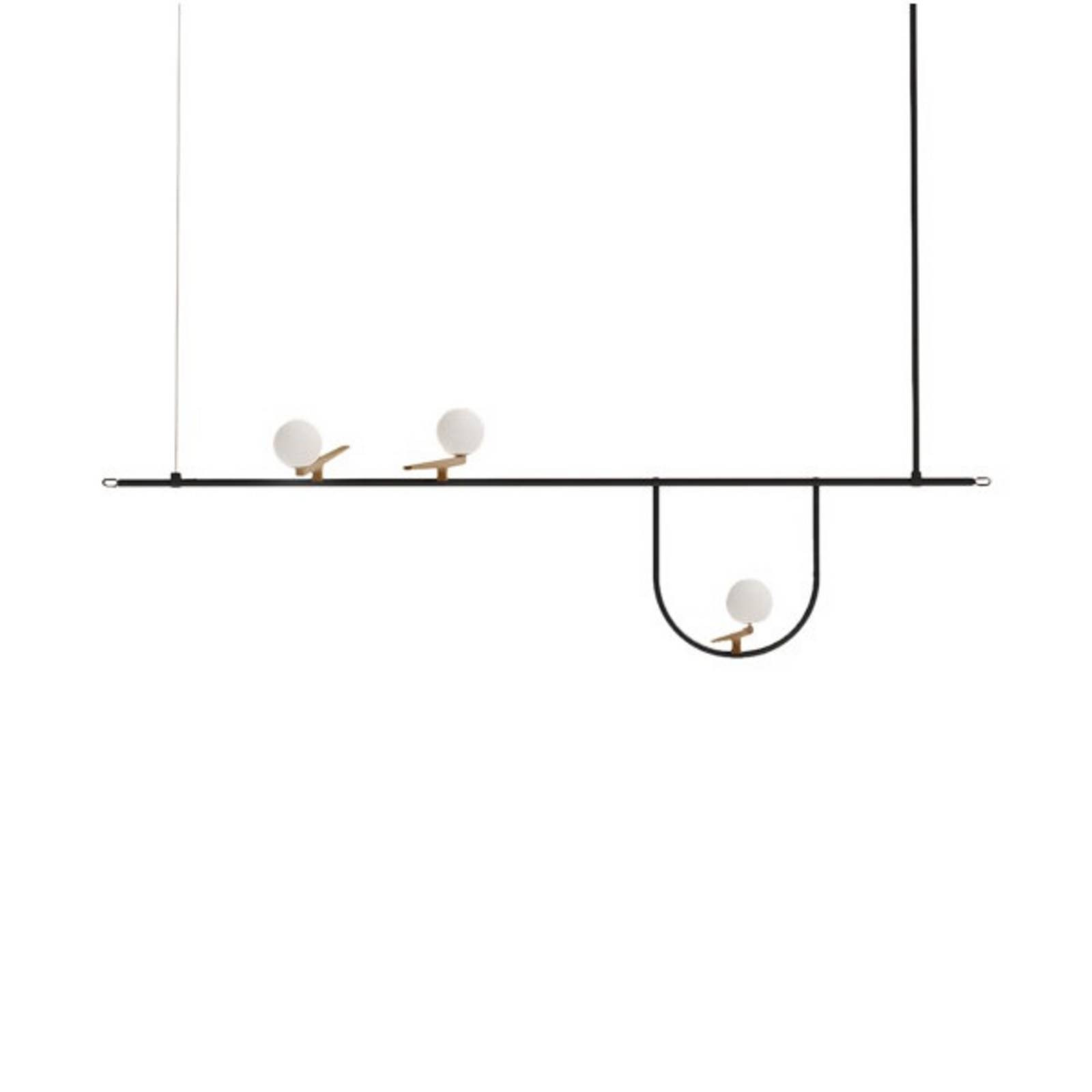 Artemide Yanzi 1 LED-Hängelampe 3-flammig push dim