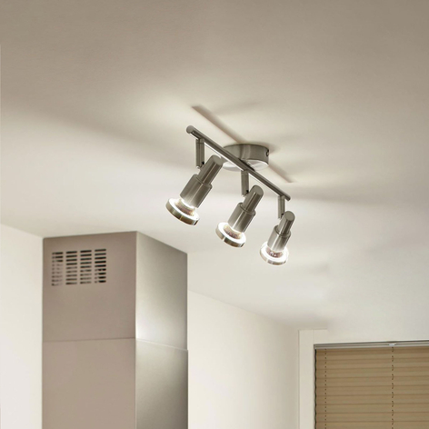 LEDVANCE Niclas LED-Strahler, nickel, 3-flammig