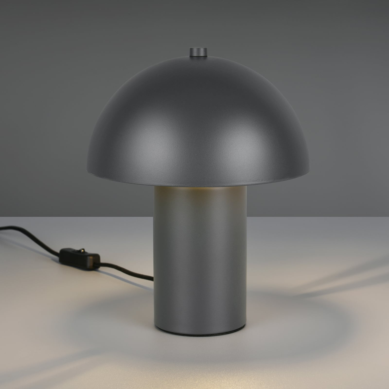 Bordlampe Enya, antrasitt, metall, høyde 25,5 cm, E14 Bordlampe Enya, antrasitt, metall, høyde 25,5 cm, E14