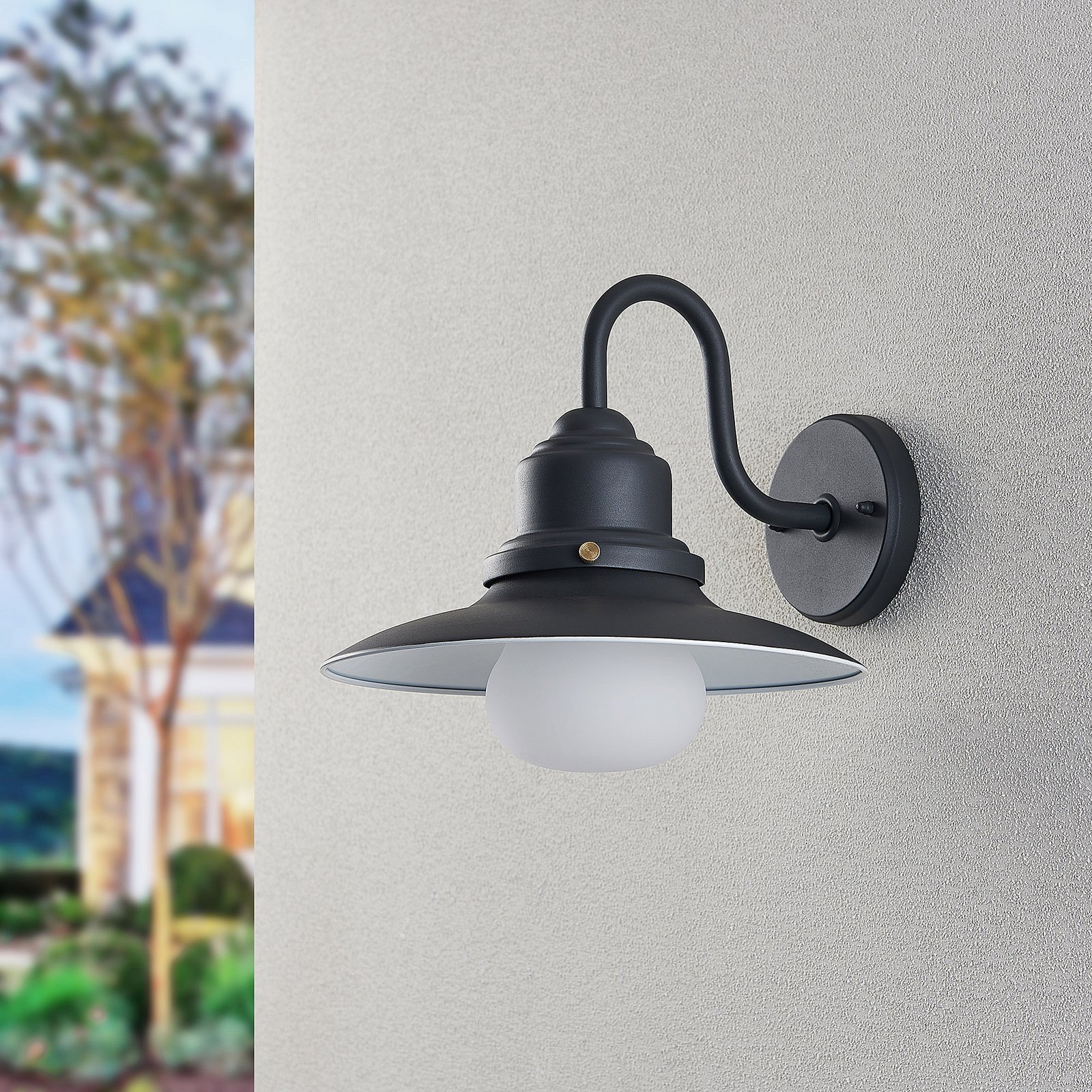 Roisin Candeeiro de Parede Exterior Dark Grey - Lindby