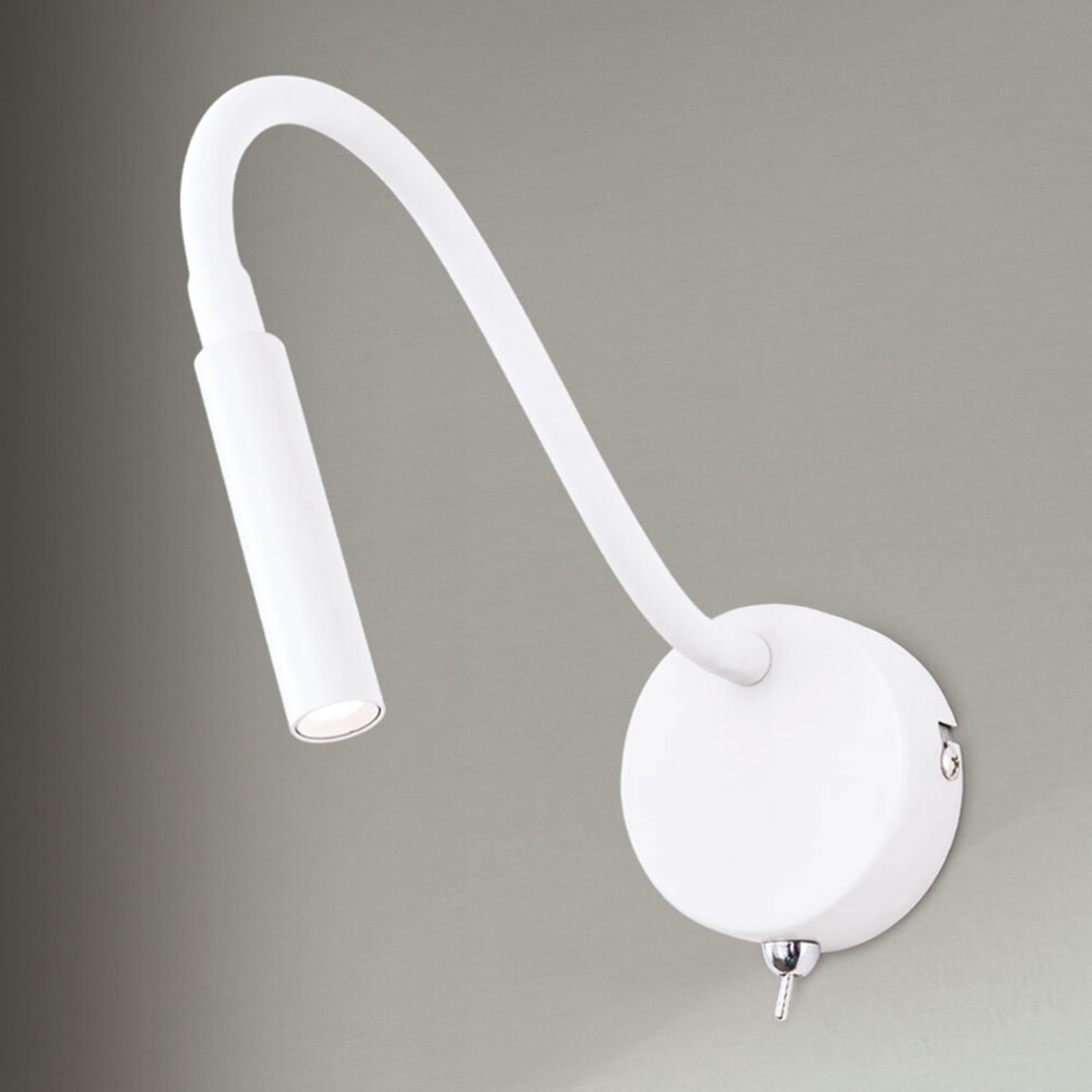 Flexible LED wall light Colin in white