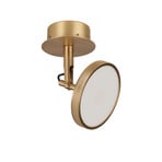 UMAGE LED spotlight Asteria Spot, Ø 12 cm, brass-plated