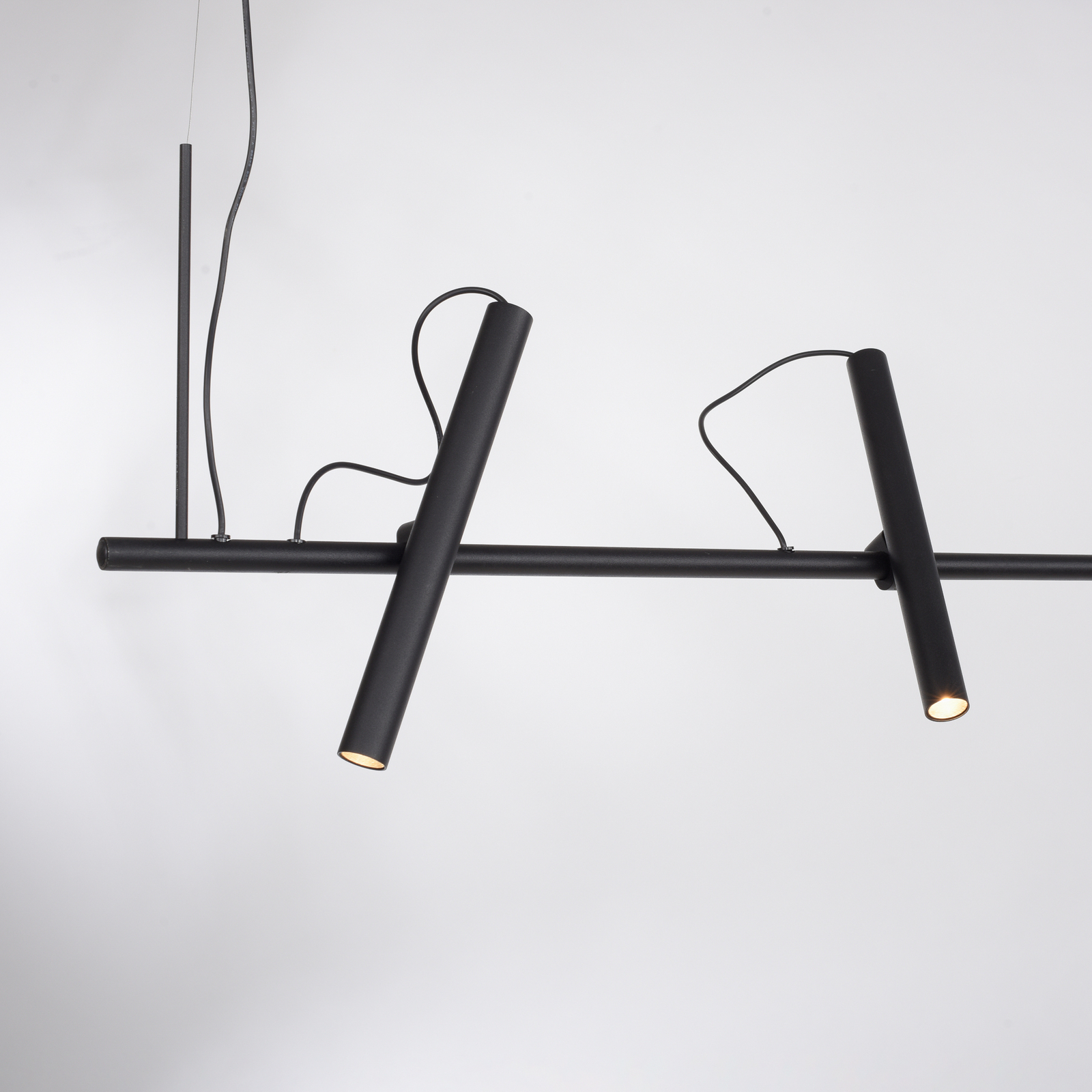 Pure Tutua LED hanglamp, 4-lamps, zwart