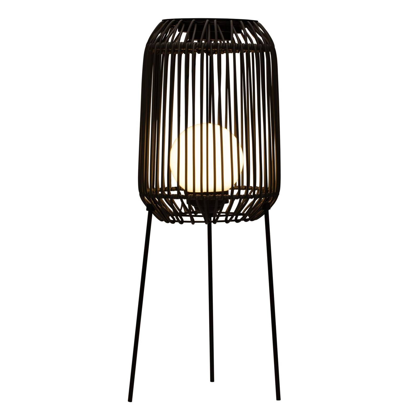 Pauleen Sunshine Coziness LED solar floor lamp, polyrattan, metal, 0.3 W, H: 77 cm