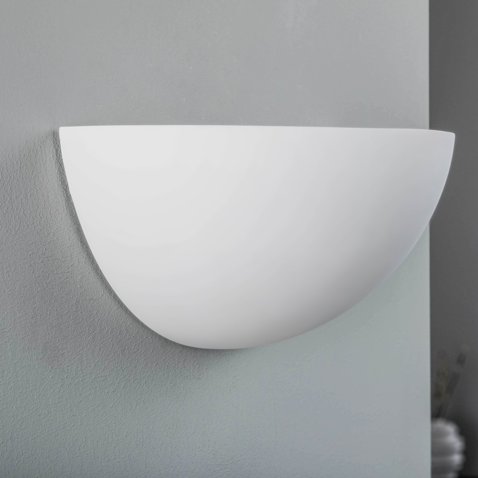 Pascali plaster wall light, indirect lighting