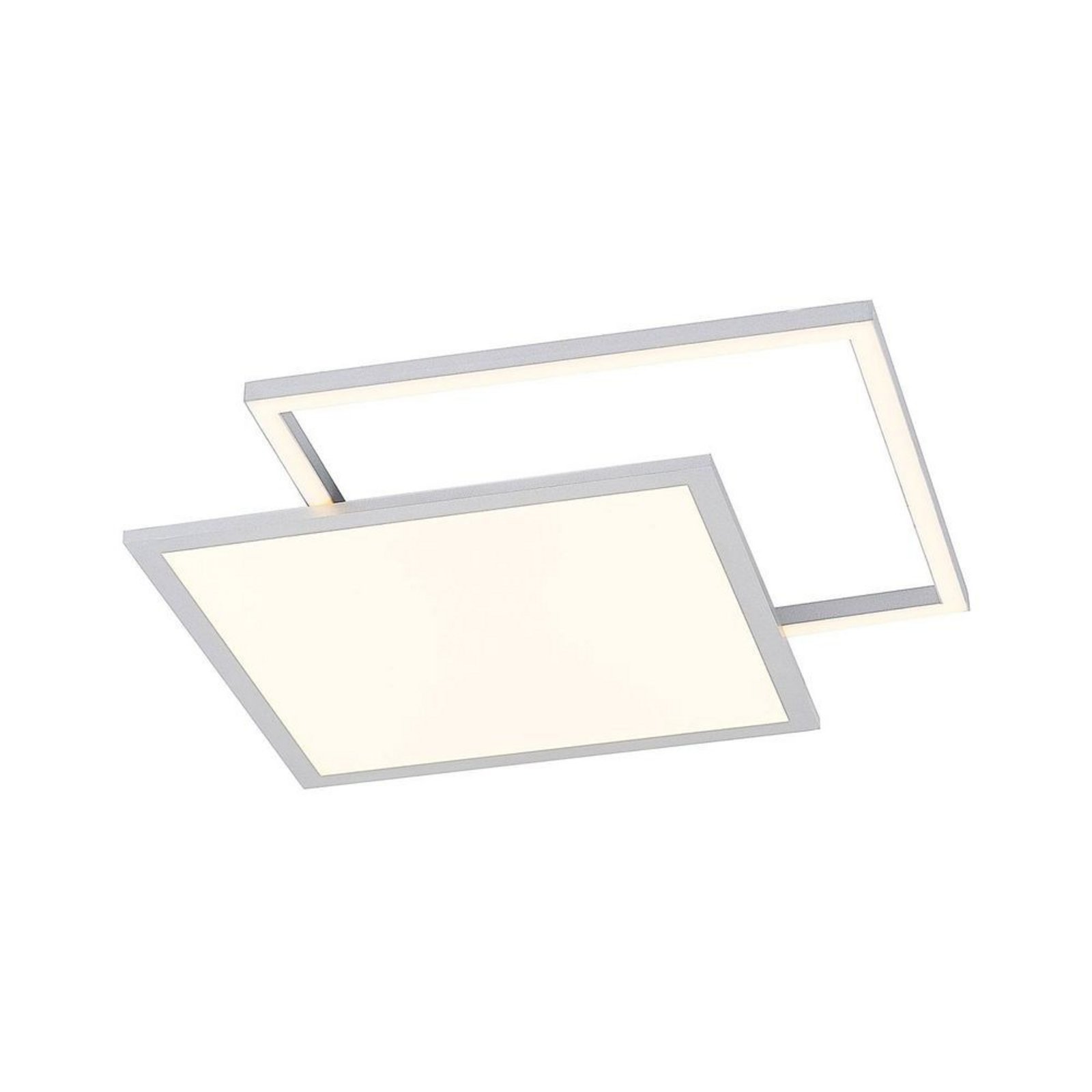 Senan LED Square Lámpara de Techo CCT Silver - Lucande