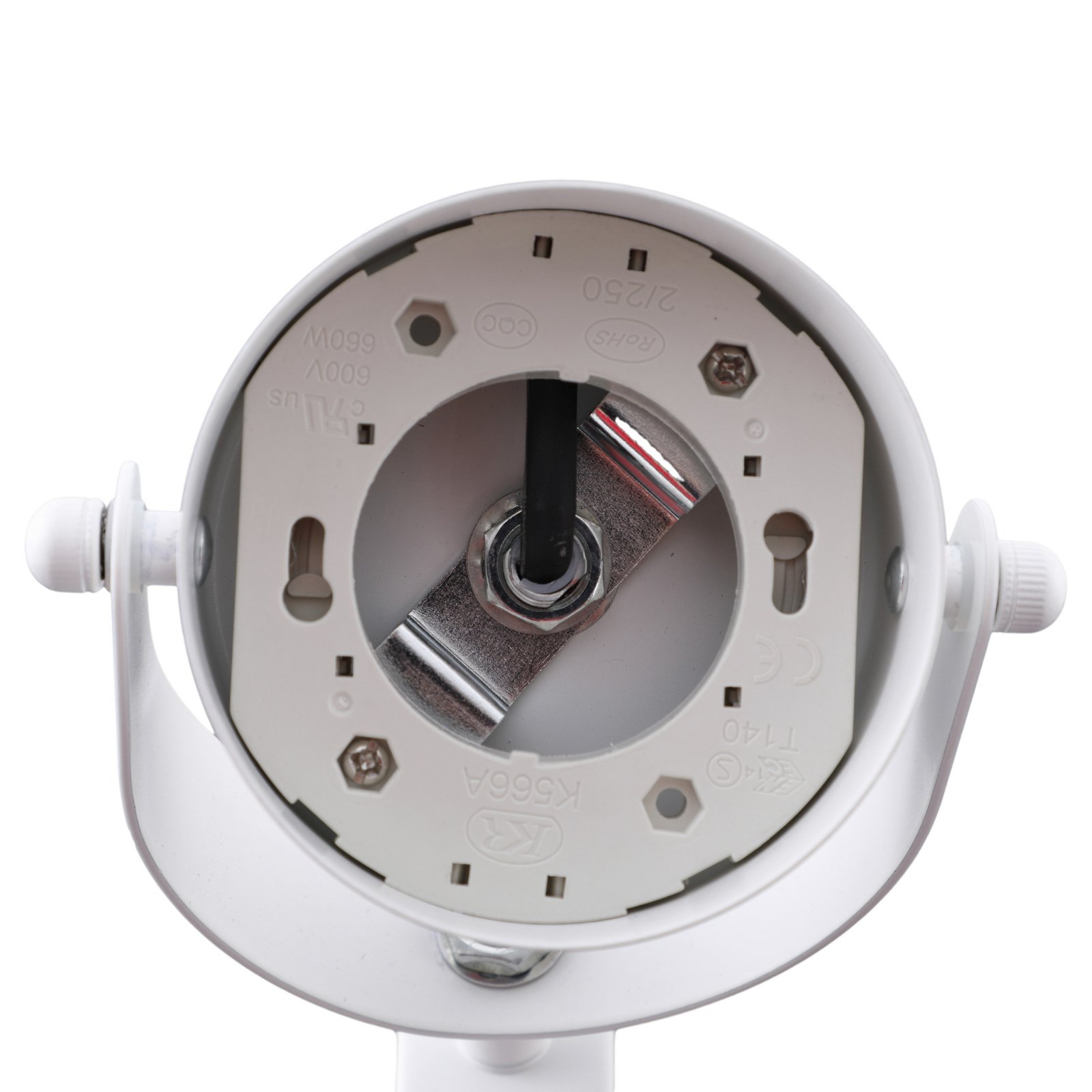 Lámpara de pinza Lindby Jyla, blanco mate, GX53