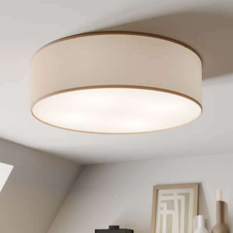 Deckenleuchte Rondo aus Textil, beige