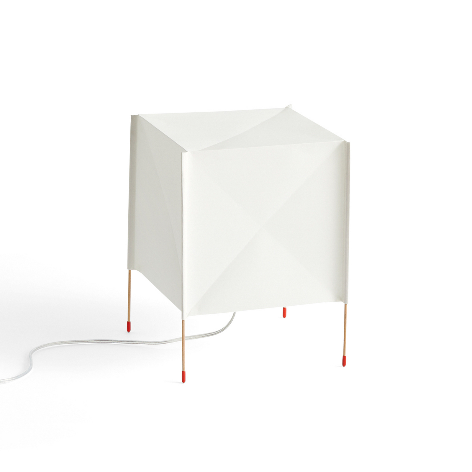HAY Paper Cube table lamp, white, UK plug, 31 cm, wood HAY Paper Cube table lamp, white, UK plug, 31 cm, wood