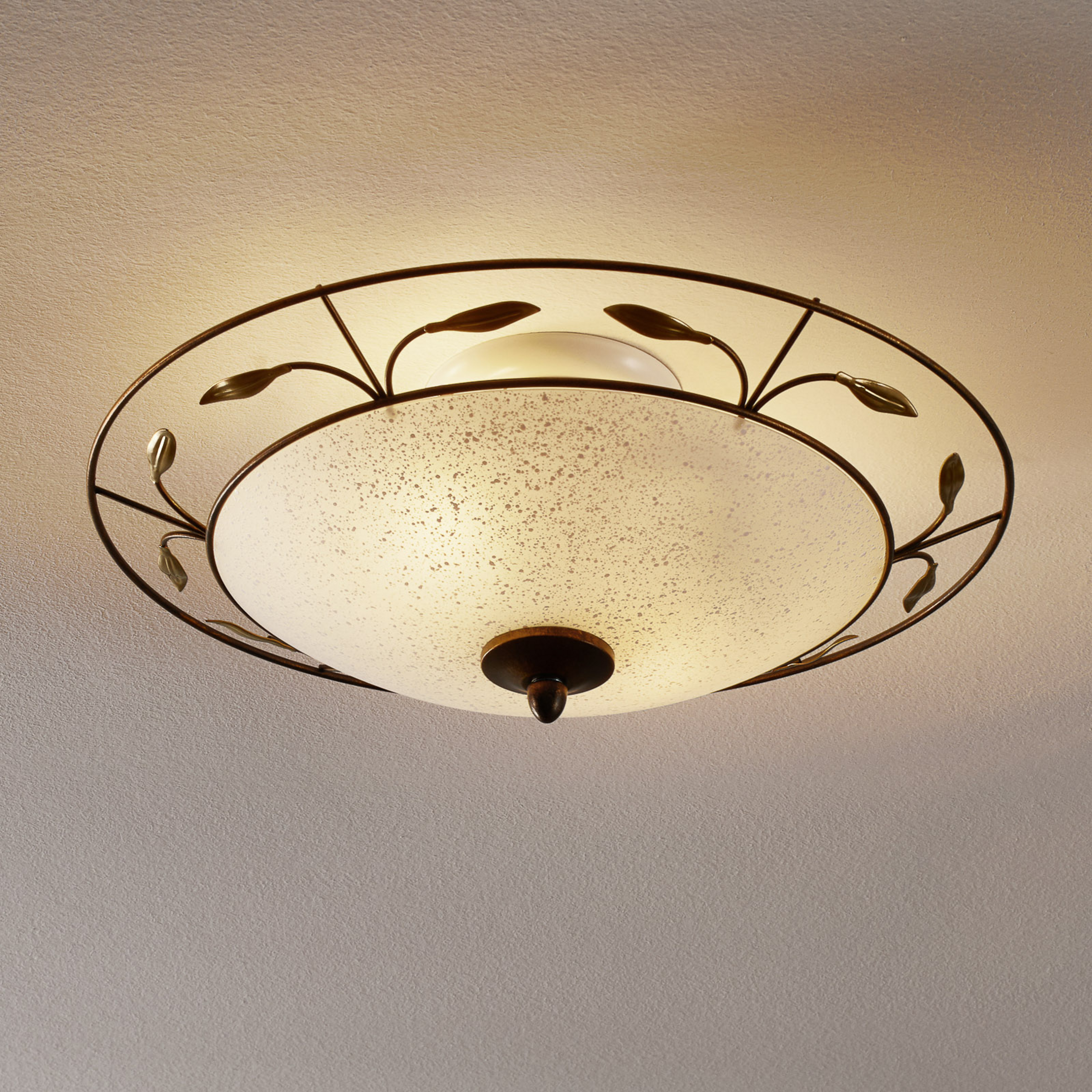Luca taklampe med scavo-glass