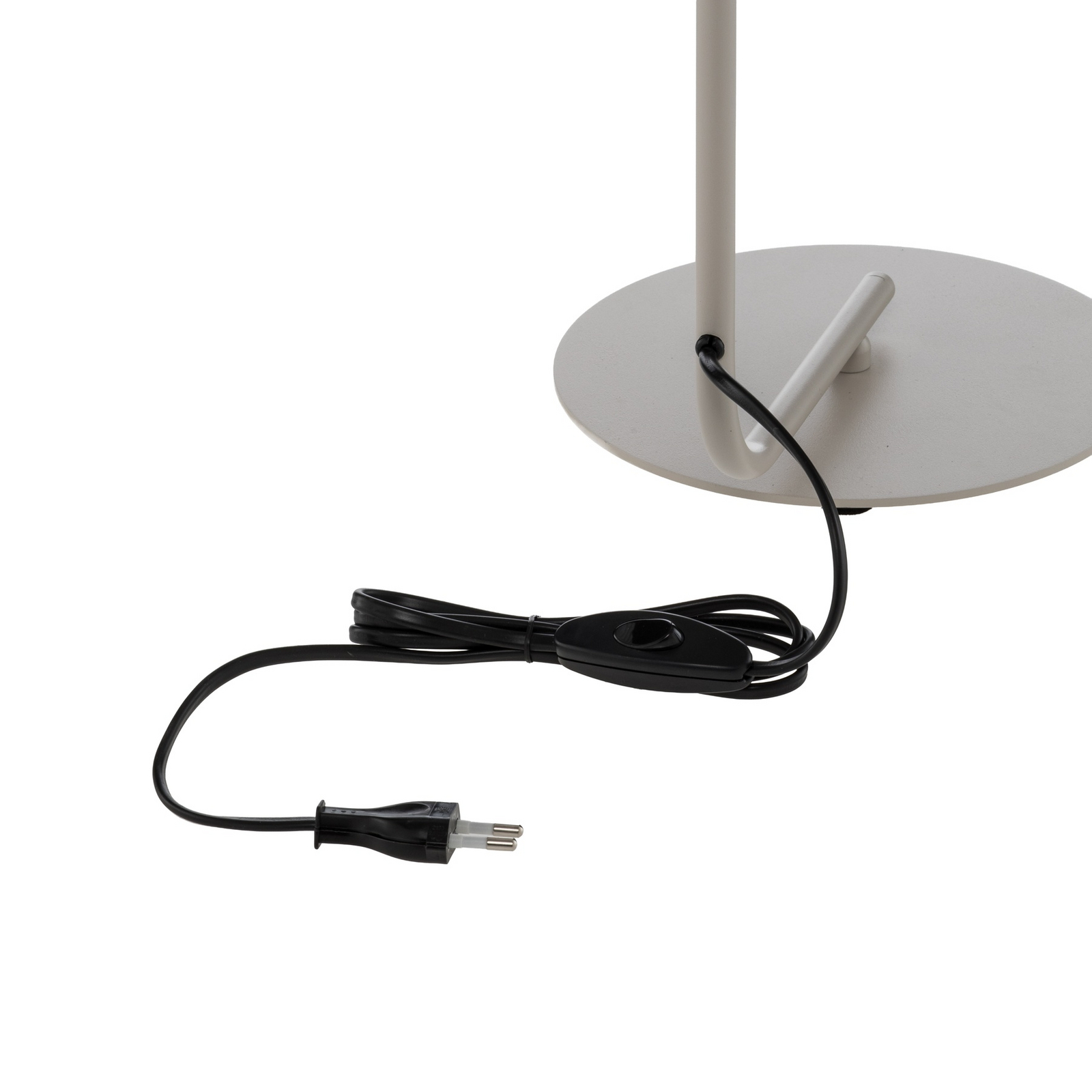 Tischleuchte Lume, creme, Metall, Höhe 42 cm