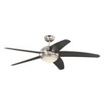 Bendan LED-Deckenventilator chrom/Holz, leise - Westinghouse