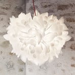 Slamp Veli Foliage candeeiro de suspensão branco-vermelho Ø 55cm