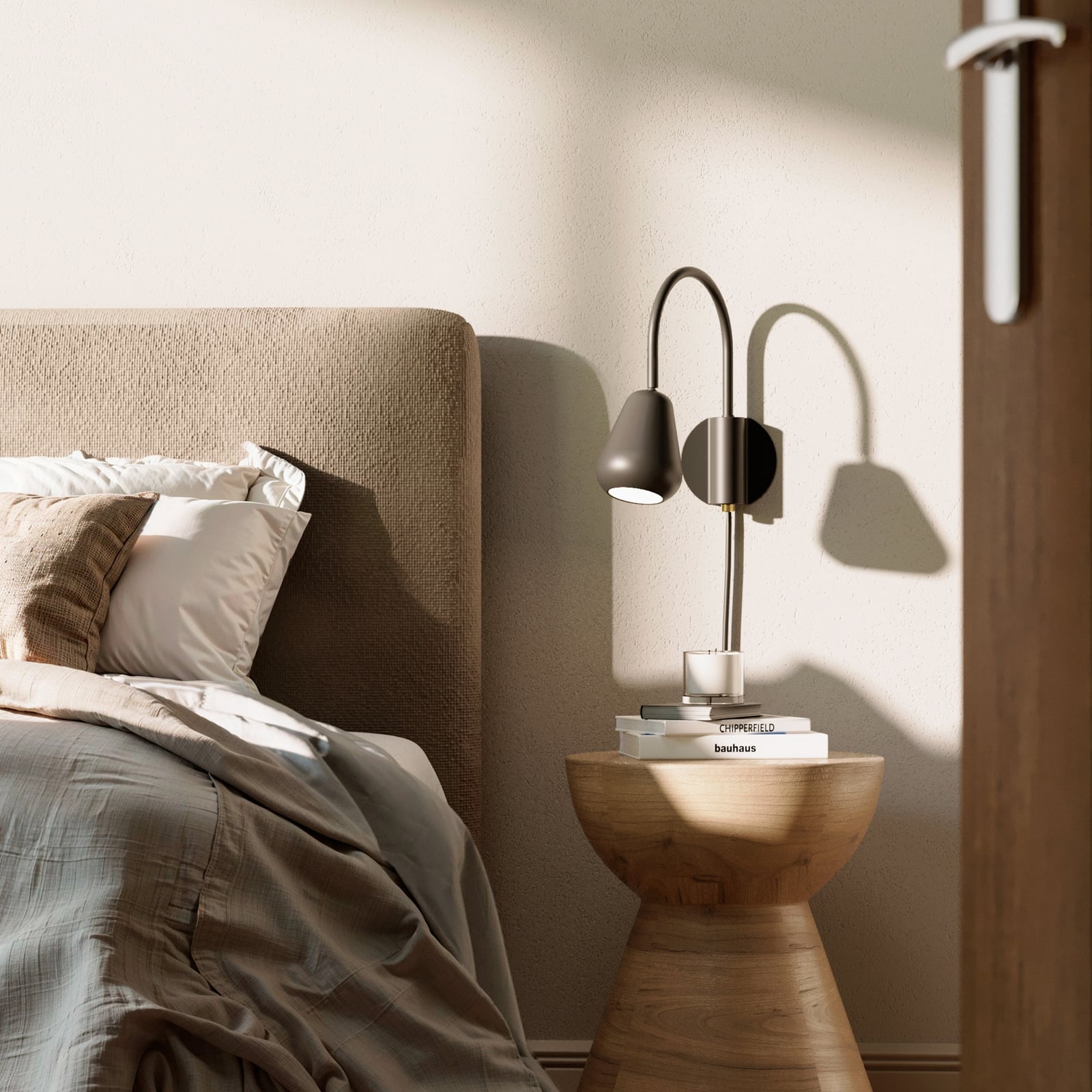 Zidni reflektor Anoli, crni metal, GU10 utikač - Nuura