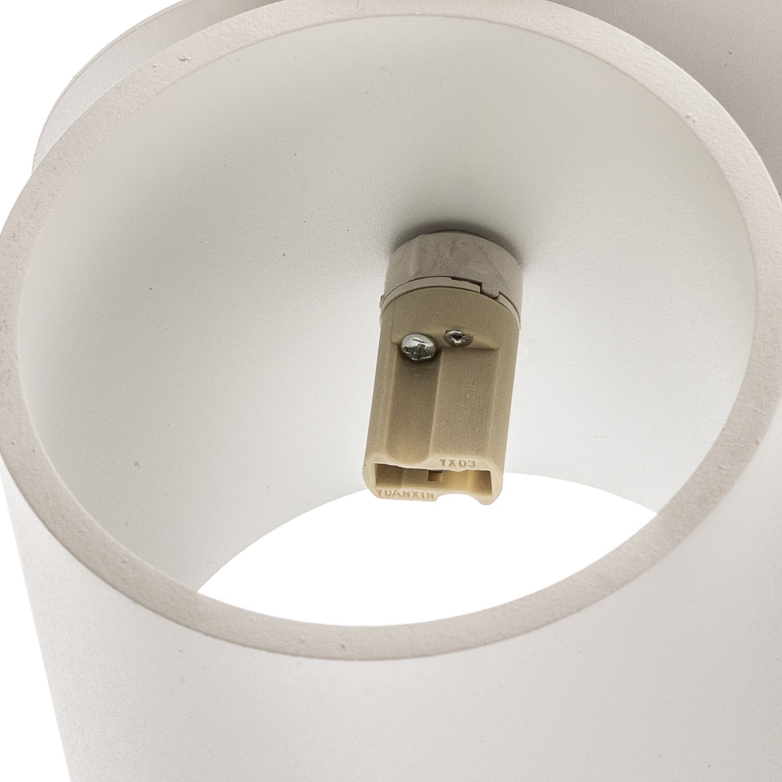 Mirza gore/dolje zidna svjetiljka sa dvije sijalice u bijeloj boji