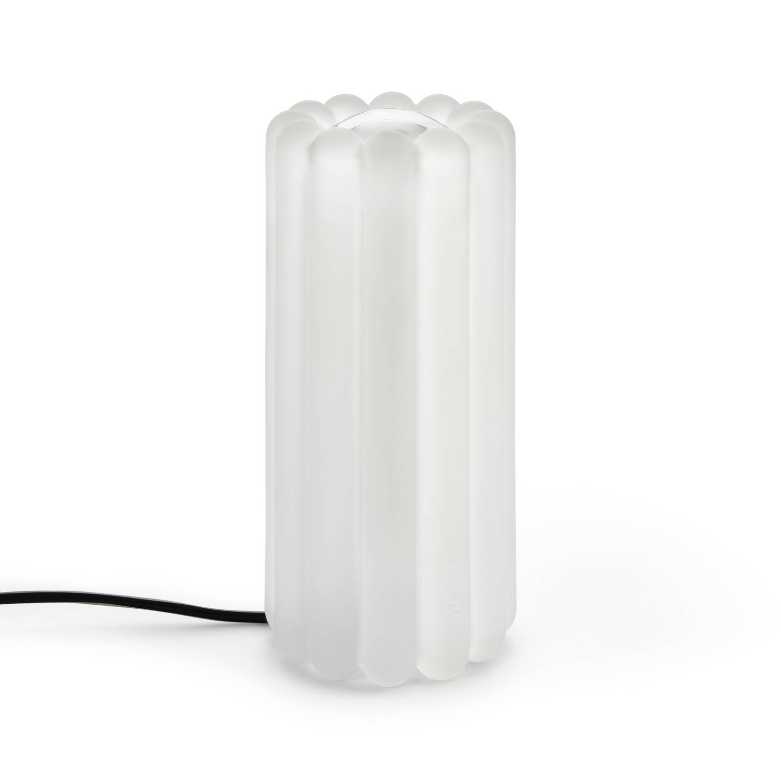Tom Dixon LED-Tischleuchte Press, Glas gefrostet, Höhe 24 cm