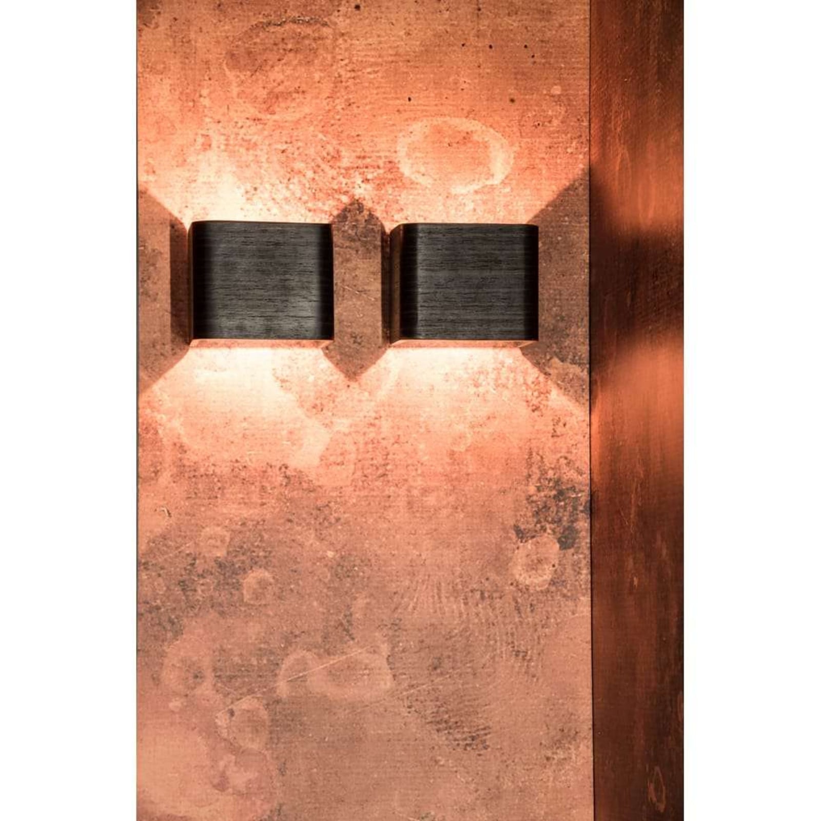 Mana Square Væglampe DTW H10xL12 Grey/Brown - SLV - Entré - Aluminium