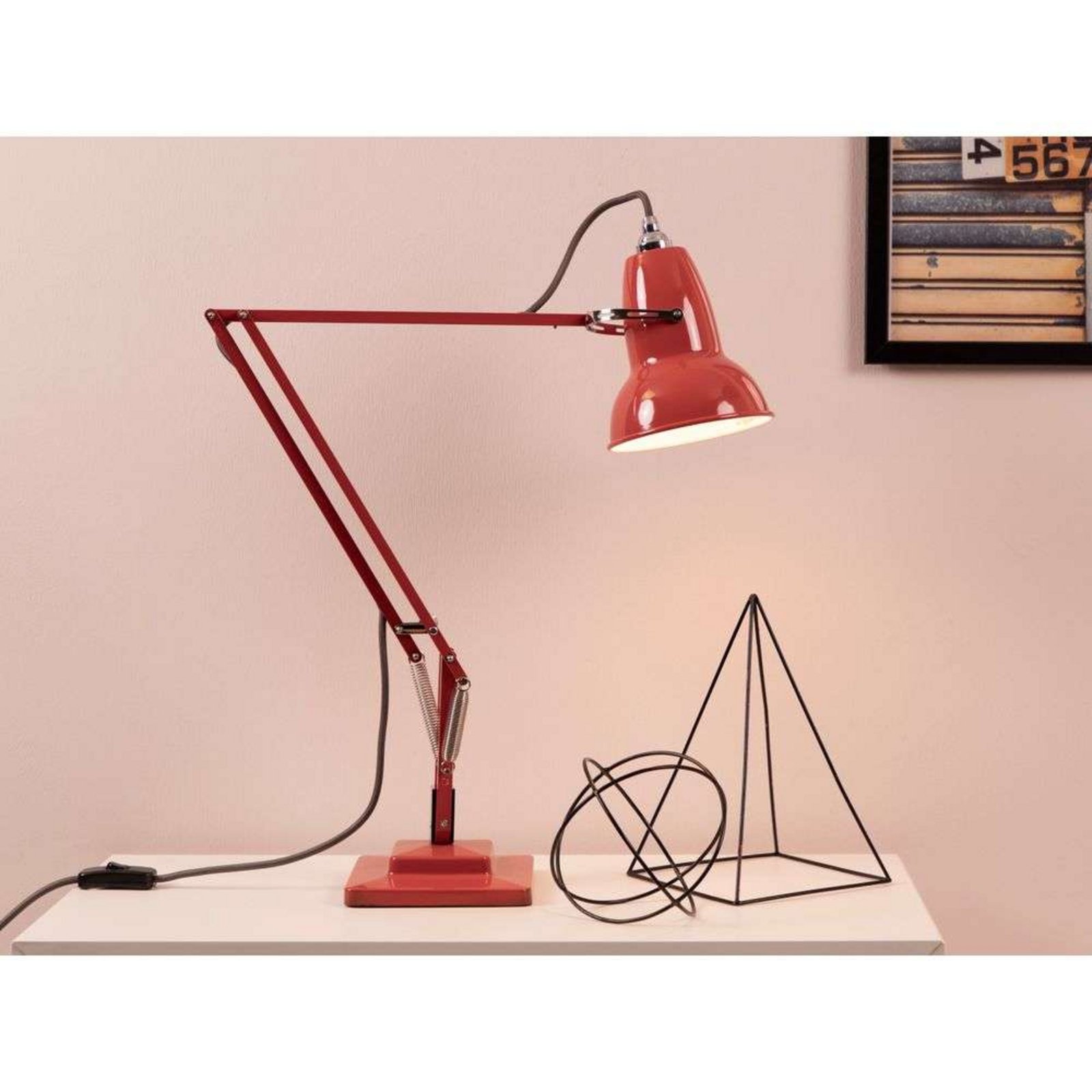 Original 1227 Candeeiro de Secretária Coral Red - Anglepoise