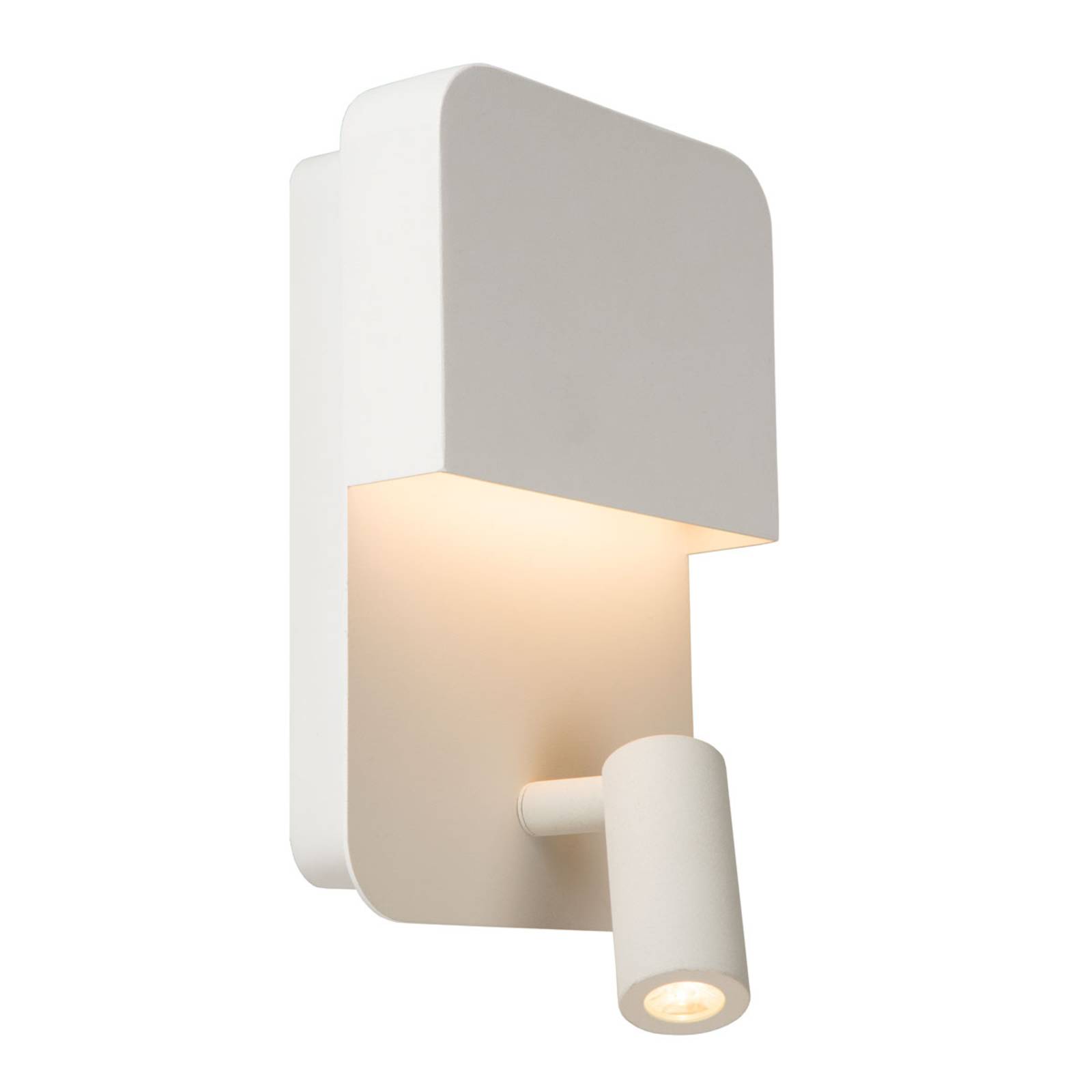 LED-Wandleuchte Boxer mit Spot, weiß