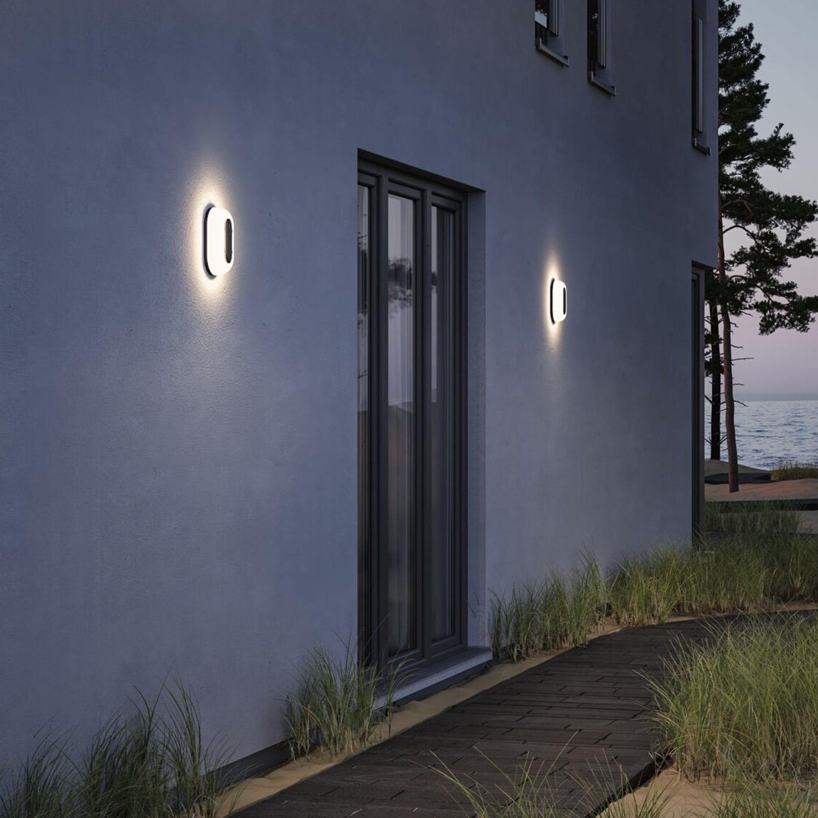 Paulmann LED sienas lampa „Elunor“, antracīta krāsā, augstums 21 cm, CCT Paulmann LED sienas lampa „Elunor“, antracīta krāsā, augstums 21 cm, CCT