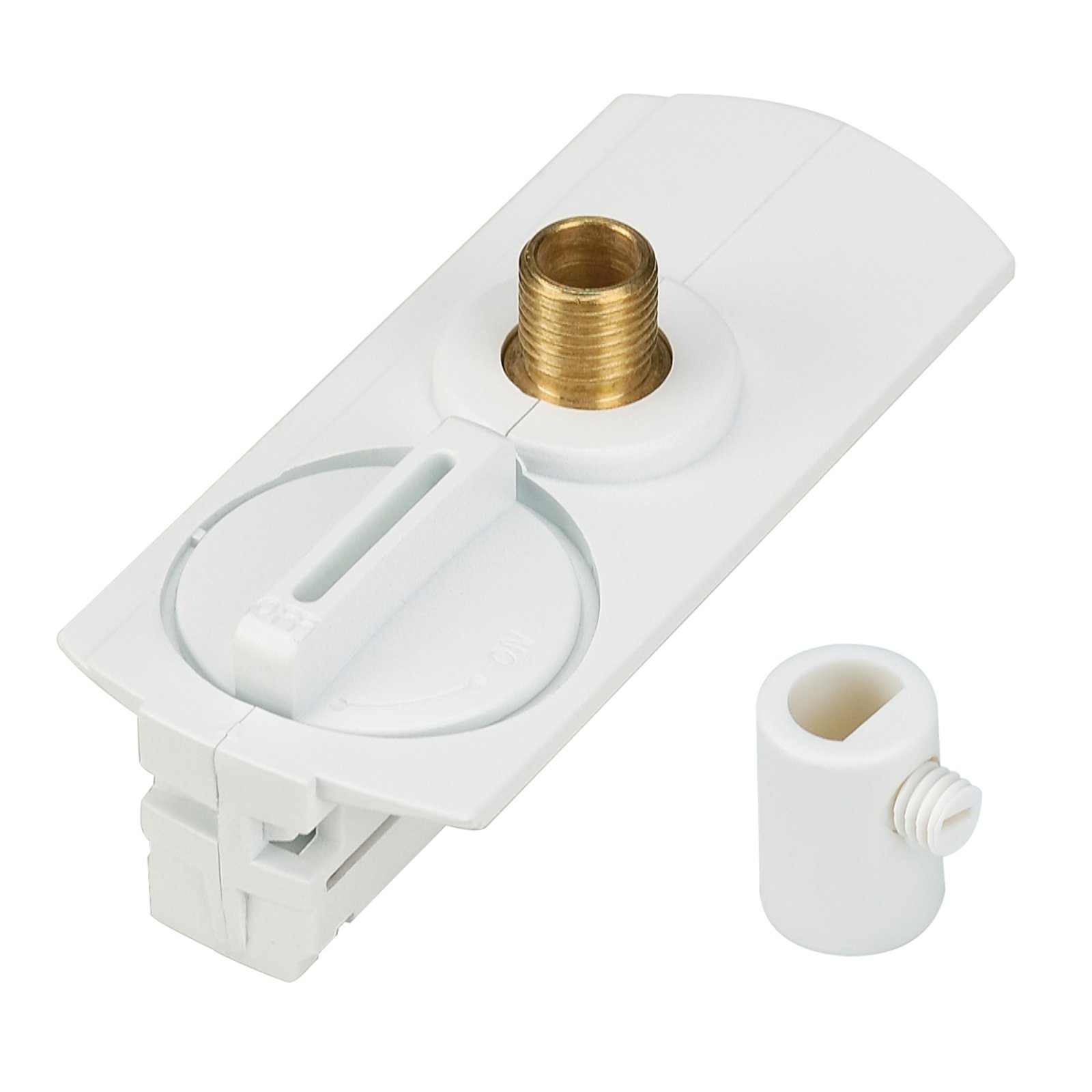 single-circuit pendant light adapter, white