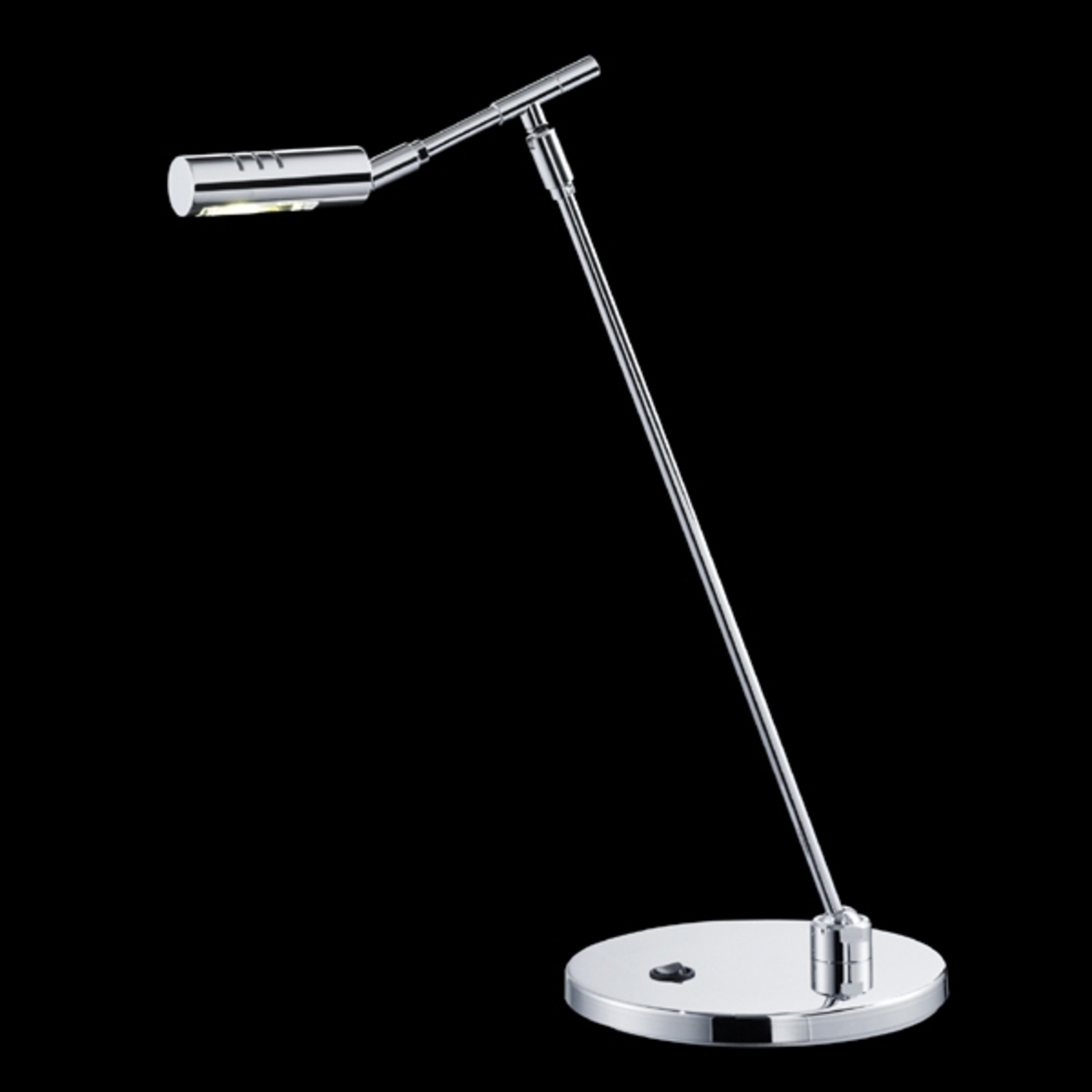 Knapstein LED table lamp SENOS chrome, for Workroom / Office, metal, 4 W, energy efficiency: A+, H: 43.5 cm