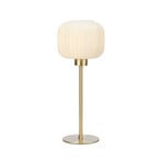 Sober Table Lamp Small Brushed Brass/White - Markslöjd