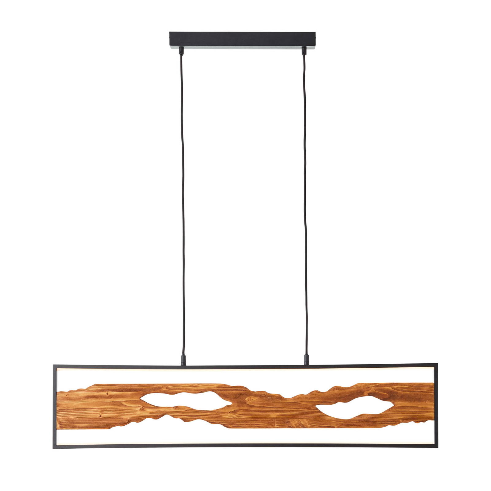 Chaumont LED pendant light made of wood