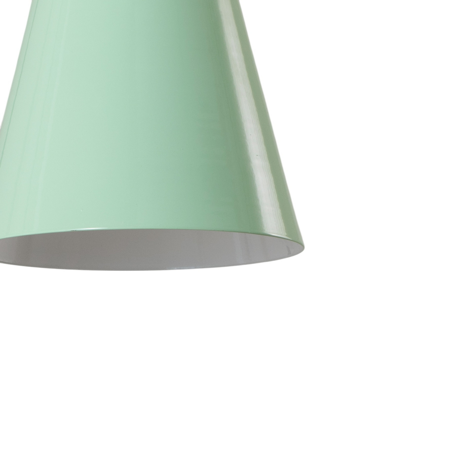 Hängeleuchte Glenora, mintgrün/weiß, Metall, Ø 18 cm