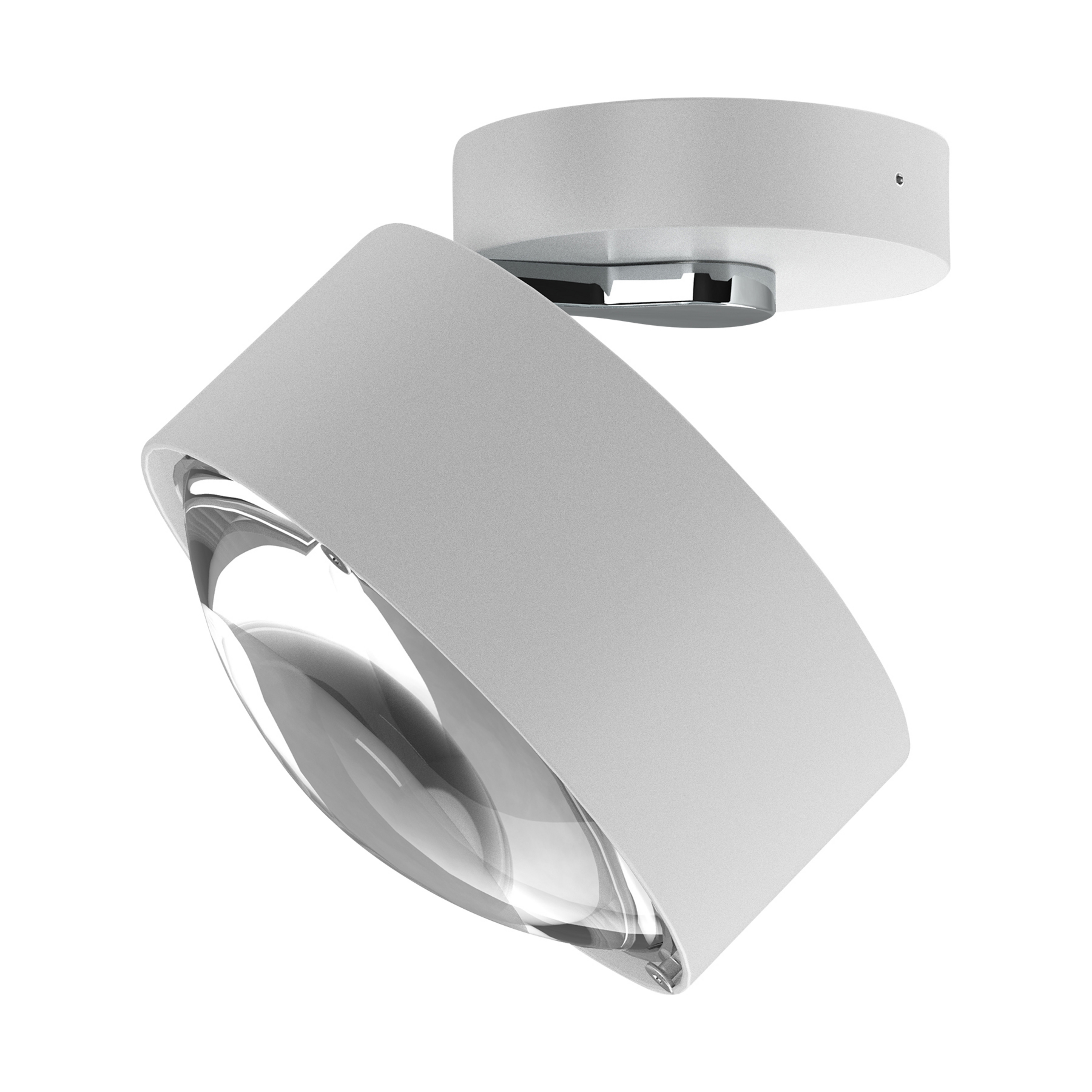 Faretto Puk Maxx Move G9, lente chiara, bianco opaco/cromo