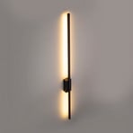 LED wall light Flash, black, height 108 cm metal 1-bulb