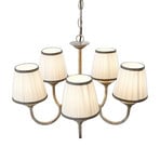 Lumiel 5 Chandelier Cream/Antique Brass - Lindby