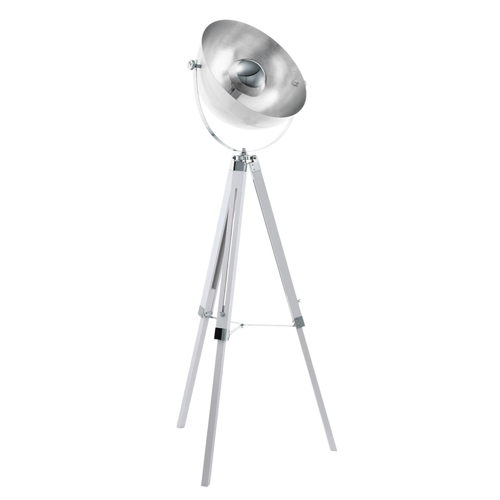 Covaleda floor lamp tripod white/silver