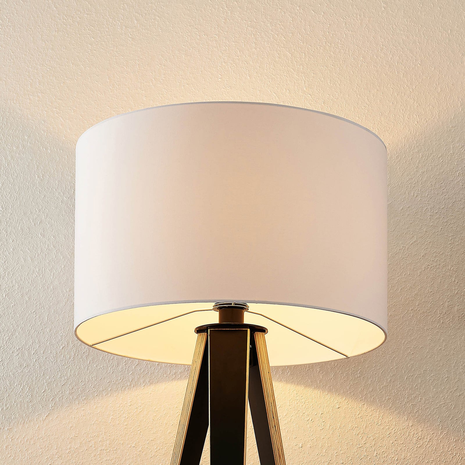 Bodhi Cylinder Tripod Stehleuchte White - Lucande