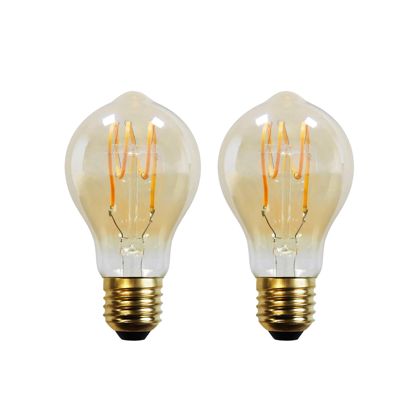 E27 3.8W filament LED bulb 918 170 lm amber 2-pack