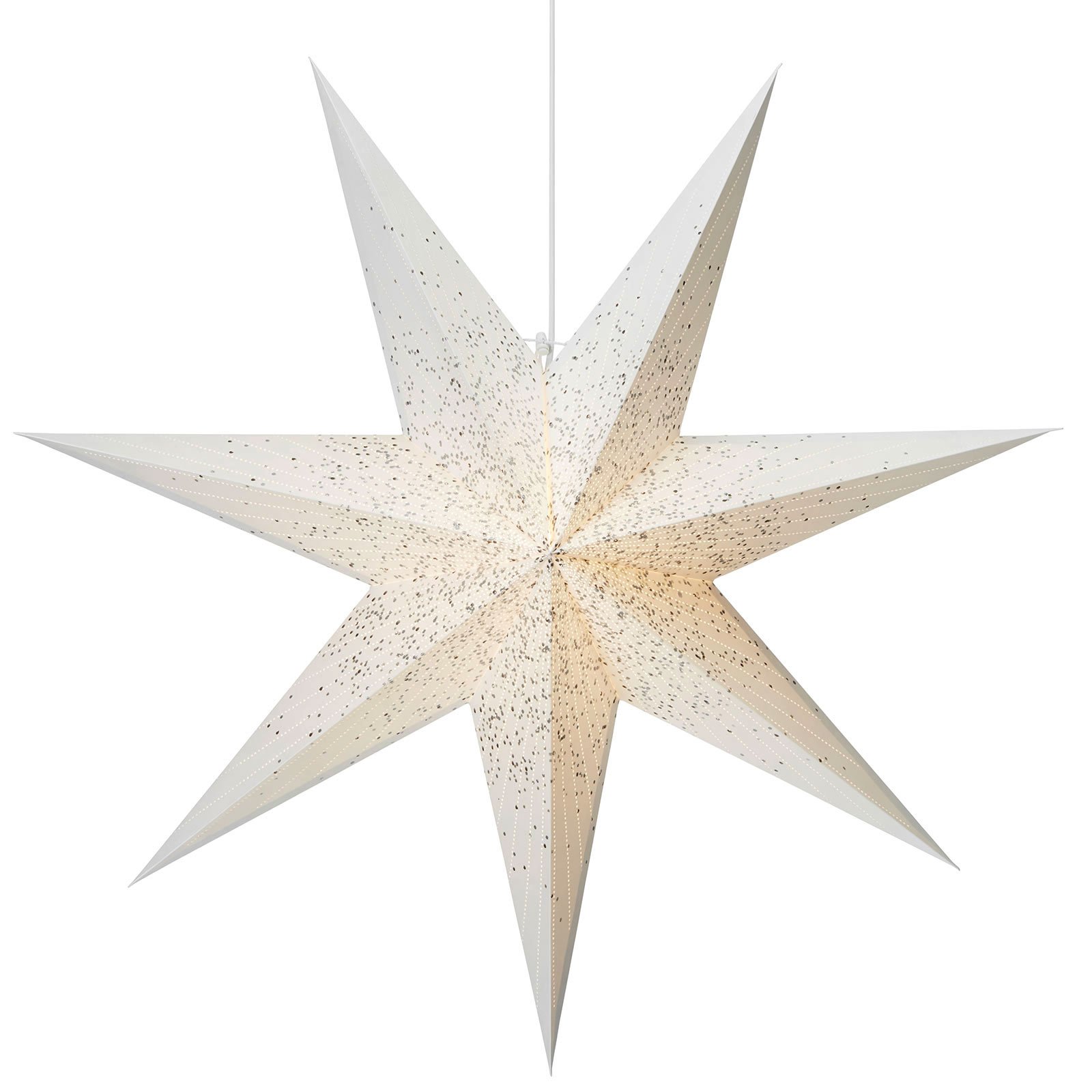 Estrella decorativa Olivia en blanco